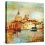 Mystery Of Venice - Artwork In Painting Style-Maugli-l-Stretched Canvas
