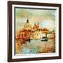 Mystery Of Venice - Artwork In Painting Style-Maugli-l-Framed Art Print