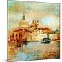 Mystery Of Venice - Artwork In Painting Style-Maugli-l-Mounted Art Print