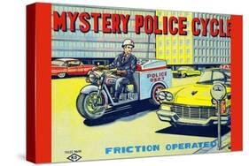 Mystery Police Cycle-null-Stretched Canvas