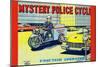 Mystery Police Cycle-null-Mounted Art Print