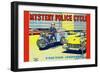 Mystery Police Cycle-null-Framed Premium Giclee Print