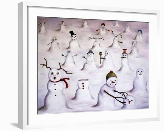 Mystery Revealed at Snowman Hill-Leah Saulnier-Framed Giclee Print