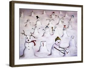 Mystery Revealed at Snowman Hill-Leah Saulnier-Framed Giclee Print