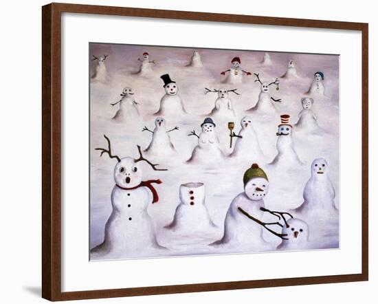 Mystery Revealed at Snowman Hill-Leah Saulnier-Framed Giclee Print