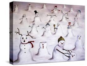 Mystery Revealed at Snowman Hill-Leah Saulnier-Stretched Canvas