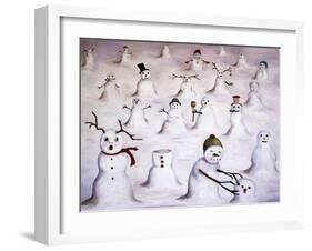 Mystery Revealed at Snowman Hill-Leah Saulnier-Framed Giclee Print