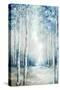 Mystic Blue Forest I-Luna Mavis-Stretched Canvas