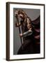 Mystic Elf Woman With Sword-null-Framed Art Print