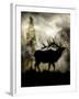 Mystic Elk-LightBoxJournal-Framed Giclee Print