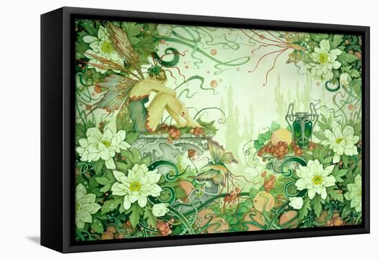 Mystic Garden-Linda Ravenscroft-Framed Stretched Canvas