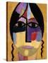 Mystic Head: Ravenwings Iv; Mysticher Kopf: Rabenflugel IV, 1918-Alexej Von Jawlensky-Stretched Canvas