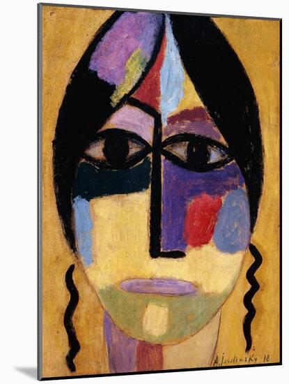 Mystic Head: Ravenwings IV-Alexej Von Jawlensky-Mounted Giclee Print