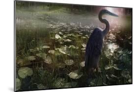 Mystic Heron-Steve Hunziker-Mounted Art Print