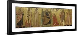 Mystic Marriage of Saint Catherine and Saints, 14th C-null-Framed Premium Giclee Print