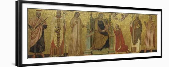 Mystic Marriage of Saint Catherine and Saints, 14th C-null-Framed Premium Giclee Print