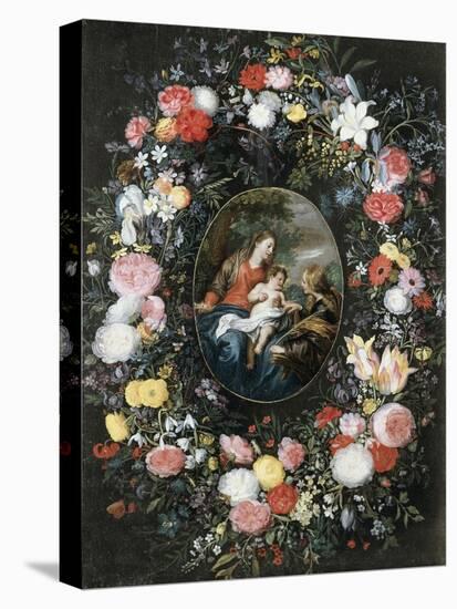 Mystic Marriage of Saint Catherine-Jan Brueghel the Elder-Stretched Canvas