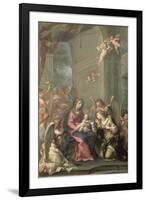 Mystic Marriage of St. Catherine, 1716-Giovanni Gioseffo Da Sole-Framed Giclee Print