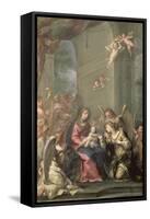 Mystic Marriage of St. Catherine, 1716-Giovanni Gioseffo Da Sole-Framed Stretched Canvas