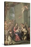 Mystic Marriage of St. Catherine, 1716-Giovanni Gioseffo Da Sole-Stretched Canvas