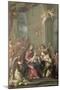 Mystic Marriage of St. Catherine, 1716-Giovanni Gioseffo Da Sole-Mounted Giclee Print