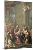 Mystic Marriage of St. Catherine, 1716-Giovanni Gioseffo Da Sole-Mounted Giclee Print