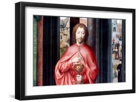 Mystic Marriage of St. Catherine and Other Saints, Detail, C1453-1494-Hans Memling-Framed Giclee Print