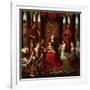 Mystic Marriage of St. Catherine and Other Saints-Hans Memling-Framed Giclee Print