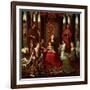 Mystic Marriage of St. Catherine and Other Saints-Hans Memling-Framed Giclee Print