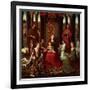 Mystic Marriage of St. Catherine and Other Saints-Hans Memling-Framed Giclee Print