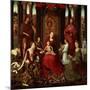 Mystic Marriage of St. Catherine and Other Saints-Hans Memling-Mounted Giclee Print