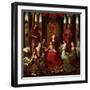 Mystic Marriage of St. Catherine and Other Saints-Hans Memling-Framed Giclee Print