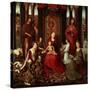 Mystic Marriage of St. Catherine and Other Saints-Hans Memling-Stretched Canvas