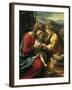 Mystic Marriage of St Catherine of Alexandria-Antonio Allegri Da Correggio-Framed Giclee Print