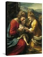 Mystic Marriage of St Catherine of Alexandria-Antonio Allegri Da Correggio-Stretched Canvas