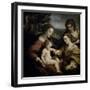 Mystic Marriage of St. Catherine with St. Sebastian-Correggio-Framed Giclee Print