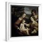 Mystic Marriage of St. Catherine with St. Sebastian-Correggio-Framed Giclee Print