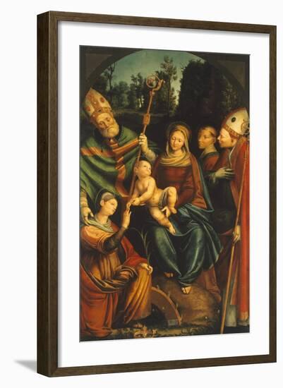 Mystic Marriage of St Catherine-null-Framed Giclee Print