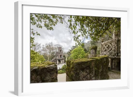 Mystical Constructions of Romanesque Gothic and Renaissance Style Inside Park Quinta Da Regaleira-Roberto Moiola-Framed Photographic Print