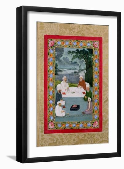 Mystical Conversation Between Sufic Sheikhs (Miniature)-null-Framed Giclee Print