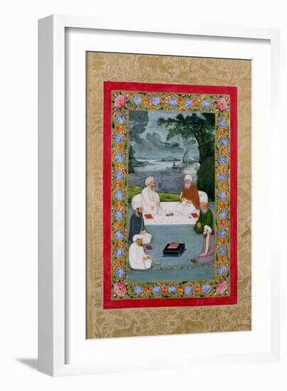 Mystical Conversation Between Sufic Sheikhs (Miniature)-null-Framed Giclee Print