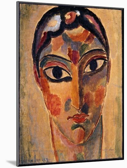 Mystical Head: Head Ascona-Alexej Von Jawlensky-Mounted Giclee Print