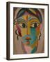 Mystical Head: Head of a Girl, 1918-Alexej Von Jawlensky-Framed Giclee Print