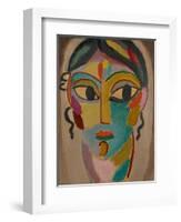 Mystical Head: Head of a Girl, 1918-Alexej Von Jawlensky-Framed Giclee Print