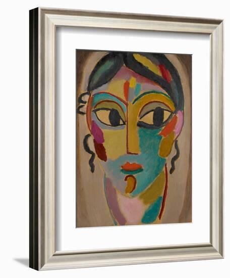 Mystical Head: Head of a Girl, 1918-Alexej Von Jawlensky-Framed Giclee Print