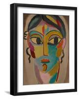 Mystical Head: Head of a Girl, 1918-Alexej Von Jawlensky-Framed Giclee Print