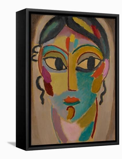 Mystical Head: Head of a Girl, 1918-Alexej Von Jawlensky-Framed Stretched Canvas