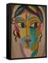 Mystical Head: Head of a Girl, 1918-Alexej Von Jawlensky-Framed Stretched Canvas