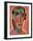 Mystical Head: Woman's Head on a Red Background, C. 1917 (Oil and Pencil on Board)-Alexej Von Jawlensky-Framed Giclee Print