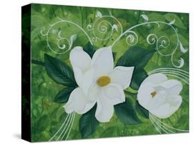 Mystical Magnolias I-Herb Dickinson-Stretched Canvas